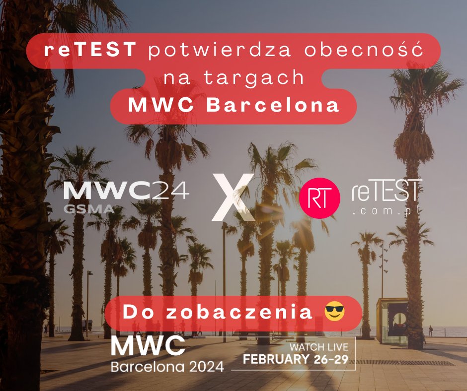 retestcompl's tweet photo. Już za tydzień będziemy w Barcelonie na największym wydarzeniu poświęconym nowym technologiom mobilnym  - MWC Barcelona.

Wyczekujcie fotek na Insta 😉

#mwc2024 #mwcbarcelona #barcelona https://t.co/PxjYu824Xa