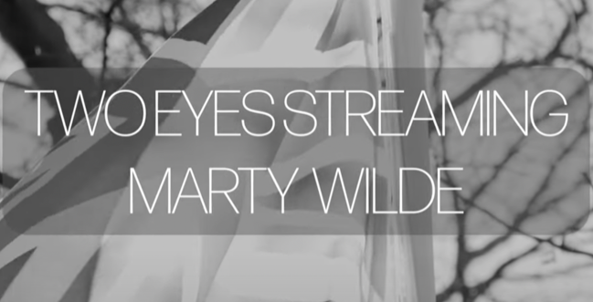 My 'Two Eyes Streaming’ video is released this Saturday, a story of love and sweet reflection. You’ll find subtle hints of people who have played a part in my life; look out for Elvis, The Queen, Buddy Holly…Check out my youtube channel at 6pm Sat 24 Feb to watch the full video.