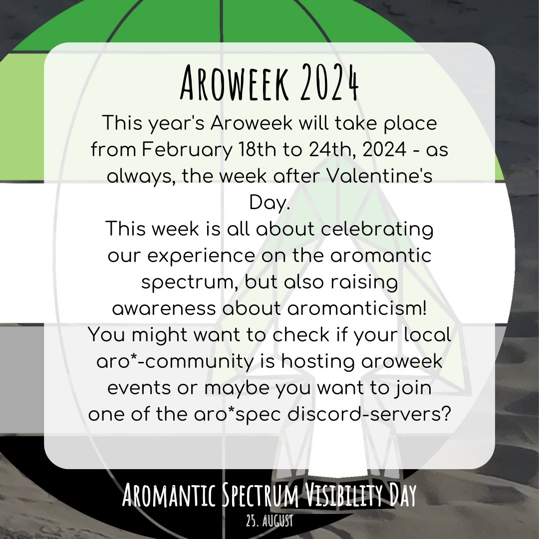 Aromantic Spectrum Visibility Day tweet media