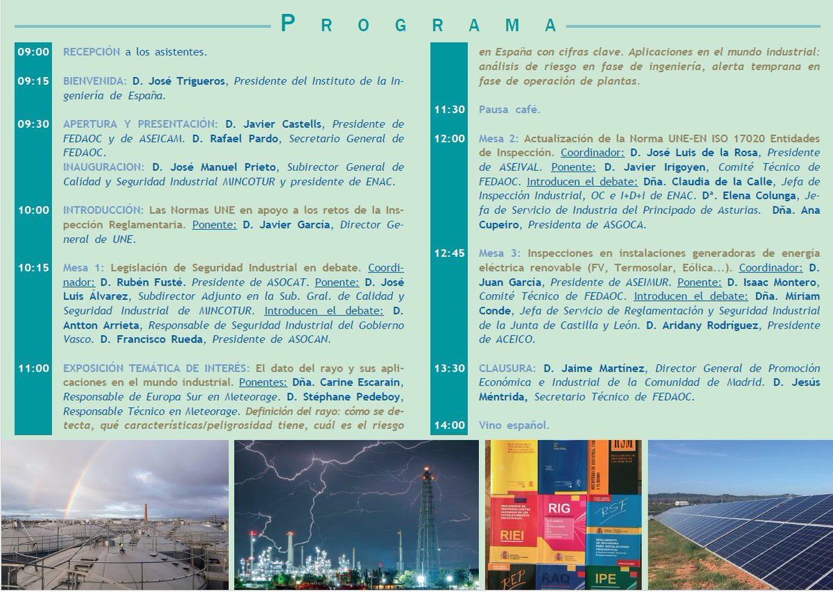 ASOCACYL's tweet photo. IV Jornada Seguridad Industrial Fedaoc: cita en Instituto de Ingeniería, Calle del General Arrando, 38, Madrid, día 18 de abril de 2024. https://t.co/TbH4Y3nSrz