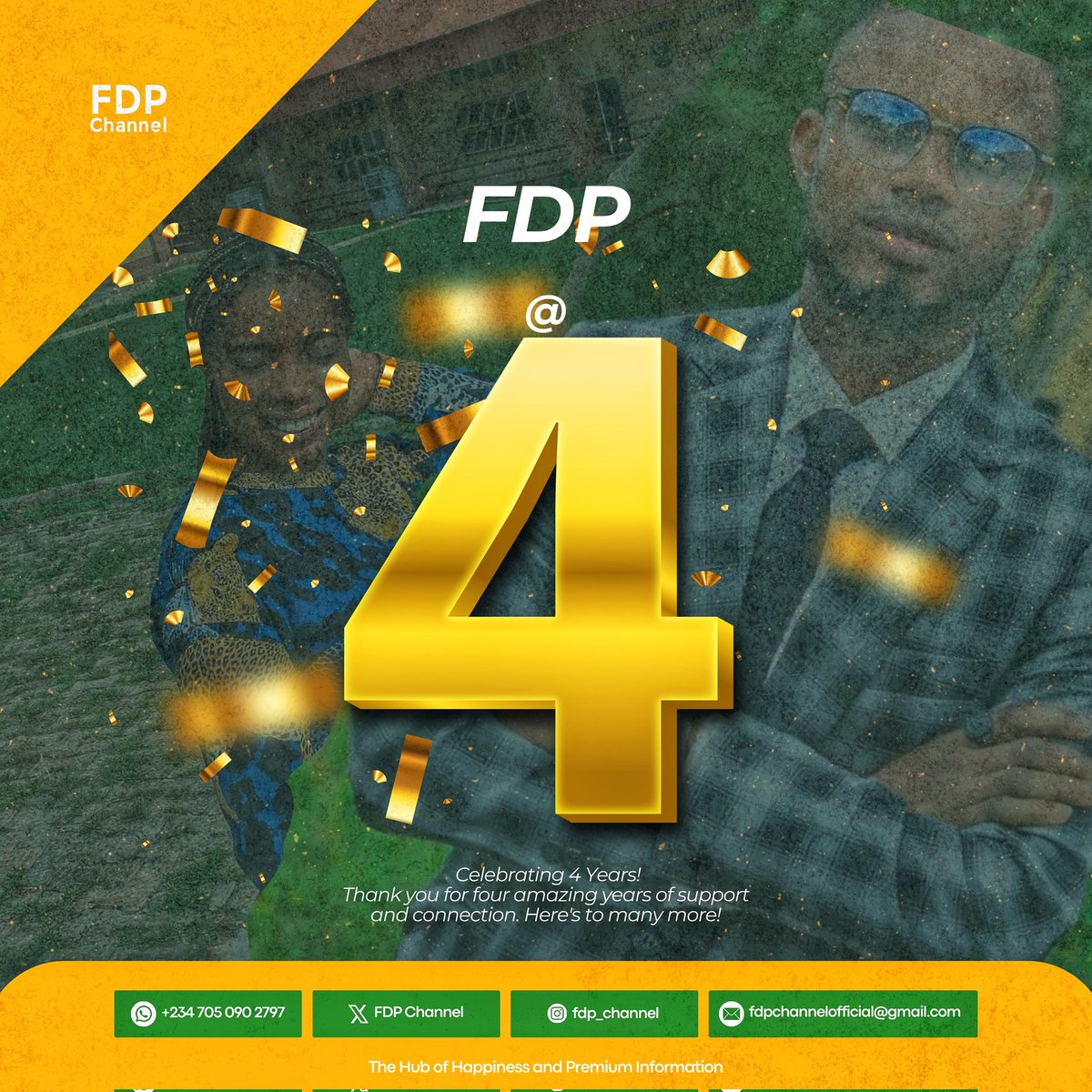 FDPChannelUNAAB's tweet photo. Recounting how we started this WhatsApp TV and where we are now, we can only be grateful for celebrating 4yrs😍🥂

Follow, Like, Comment and drop your line for recharge card. Picking a lot of numbers randomly🥂 https://t.co/Ert3AFn1uh