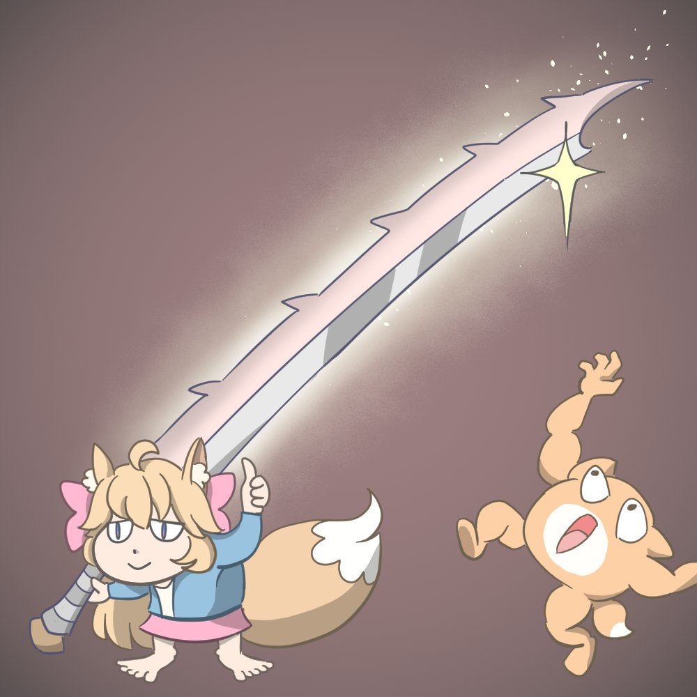 LaughLoaf's tweet photo. Hapi's Big Sword #thehapiart https://t.co/RMqAEjogWM