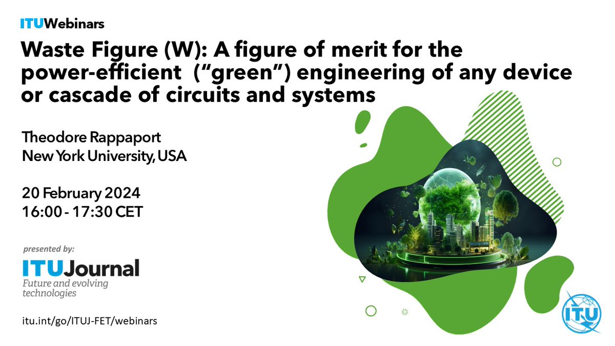 ⏰ In an era where #EnergyEfficiency is more important than ever, discover a new KPI for power-efficient circuit + system designs itu.int/en/journal/j-f… 
#GreenDigitalAction