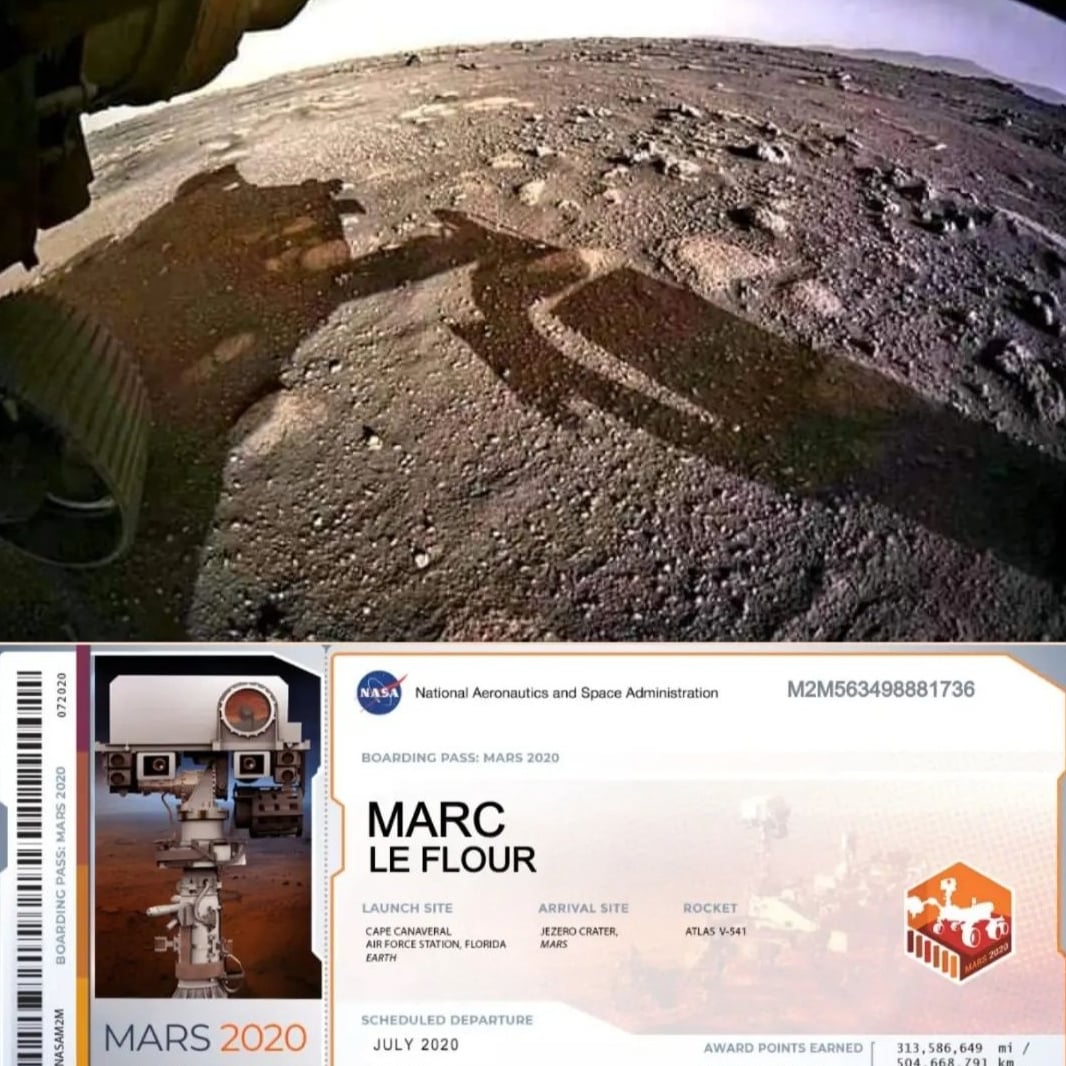 marcleflour's tweet photo. 18 février 21 / 18 février 2024
3 ans sur mars avec @NASAPersevere
Merci la @NASA pour le "Send your name".
🚀🚀🚀🚀🚀
#sendyournametomars #marsrover #perseverance #perseverancemarsrover #mars #nasa https://t.co/O75u5HETqI