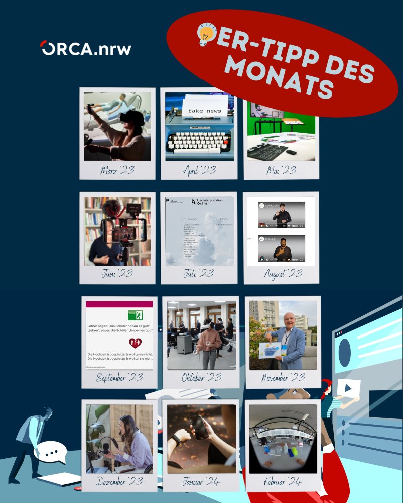 💡 Ein Jahr #OERde-Tipp des Monats

👏 Danke an alle, die Lehrmaterial als OER auf ORCA.nrw für andere zur Verfügung stellen. 

👉 orca.nrw/taxonomy/term/…