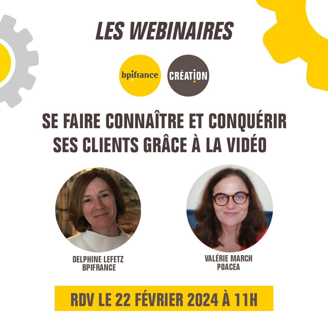 La diffusion de vidéos 🎞 sur les réseaux sociaux s'est imposée comme un incontournable de la communication des #entrepreneurs. 

📅 Rdv mardi pour un webinaire spécial de @bpifrance sur le sujet. 

Inscription gratuite 👉 app.livestorm.co/bpifrance-fran…