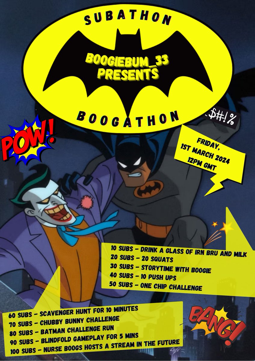 Come one and all for some fun and shenanigans, Friday 1st March 12pm GMT