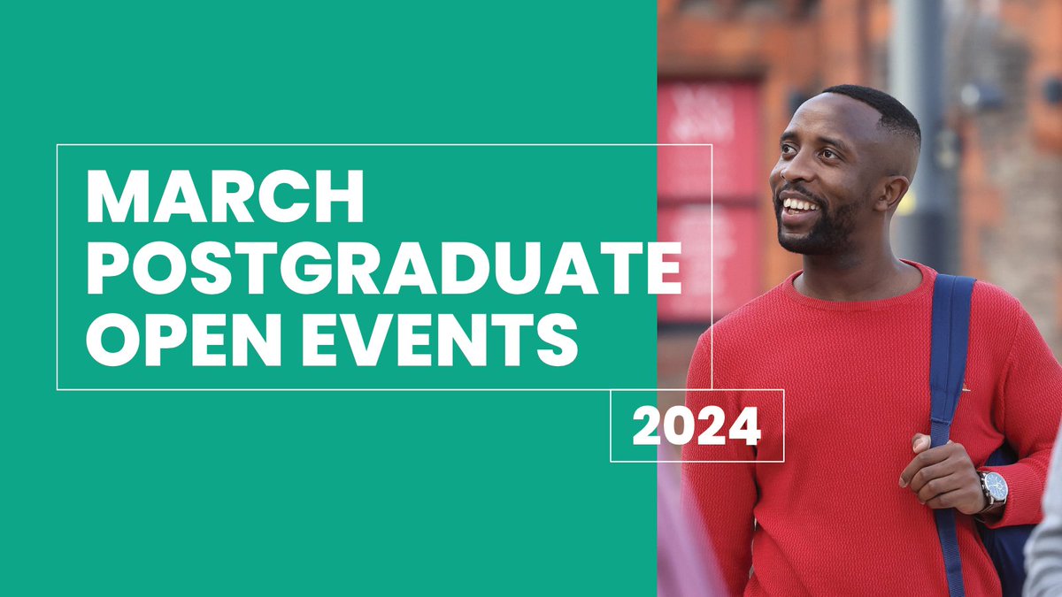 📢 Upcoming Postgraduate Events 💻 Virtual Postgraduate Open Week 🗓 Monday 4 – Friday 8 March 📍 Online 📚 Postgraduate Open Evening 🗓 Wednesday 13 March, 5-8pm 📍 University of Liverpool main campus Book your place here: ow.ly/5hvA50QCELQ