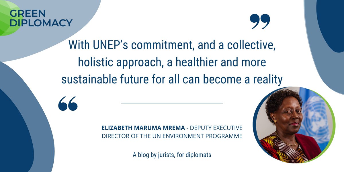 🌳🌍  Since 1972, The UN Environment Programme (UNEP) has promoted the right to a sustainable environment. In this article, UNEP's Deputy Executive Director, Elizabeth Mrema, sheds light on UNEP's history and its next steps !

👉Read more here : greendiplomacy.org/article/greeni…
