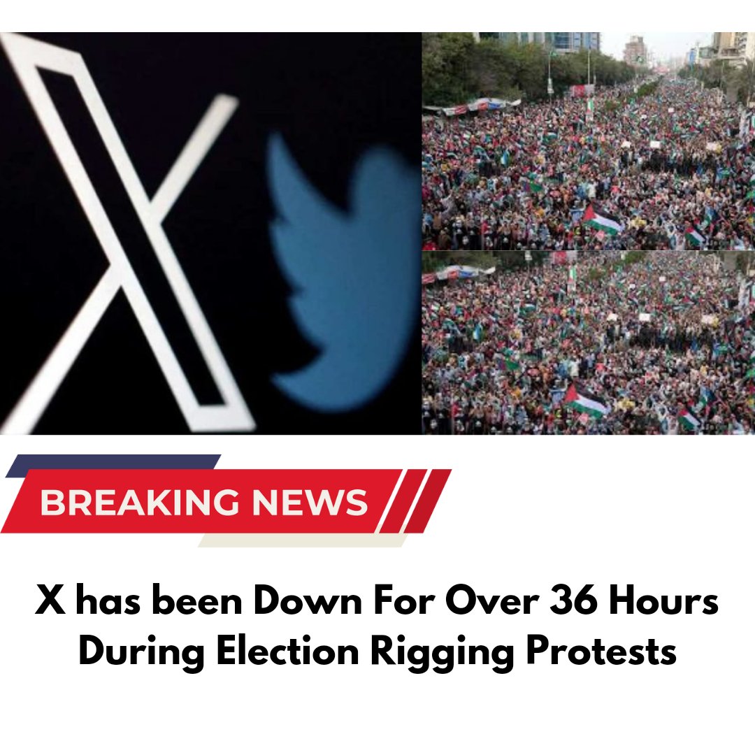 X has been Down For Over 36 Hours During Election Rigging Protests. #X #protests Link🔗.......in.......👇 expresstimes.online