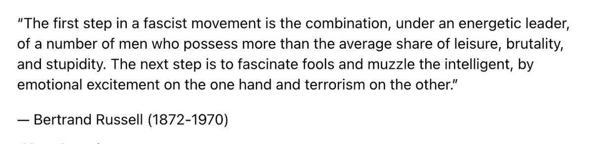 My God, what a perfect quote for this moment in American history