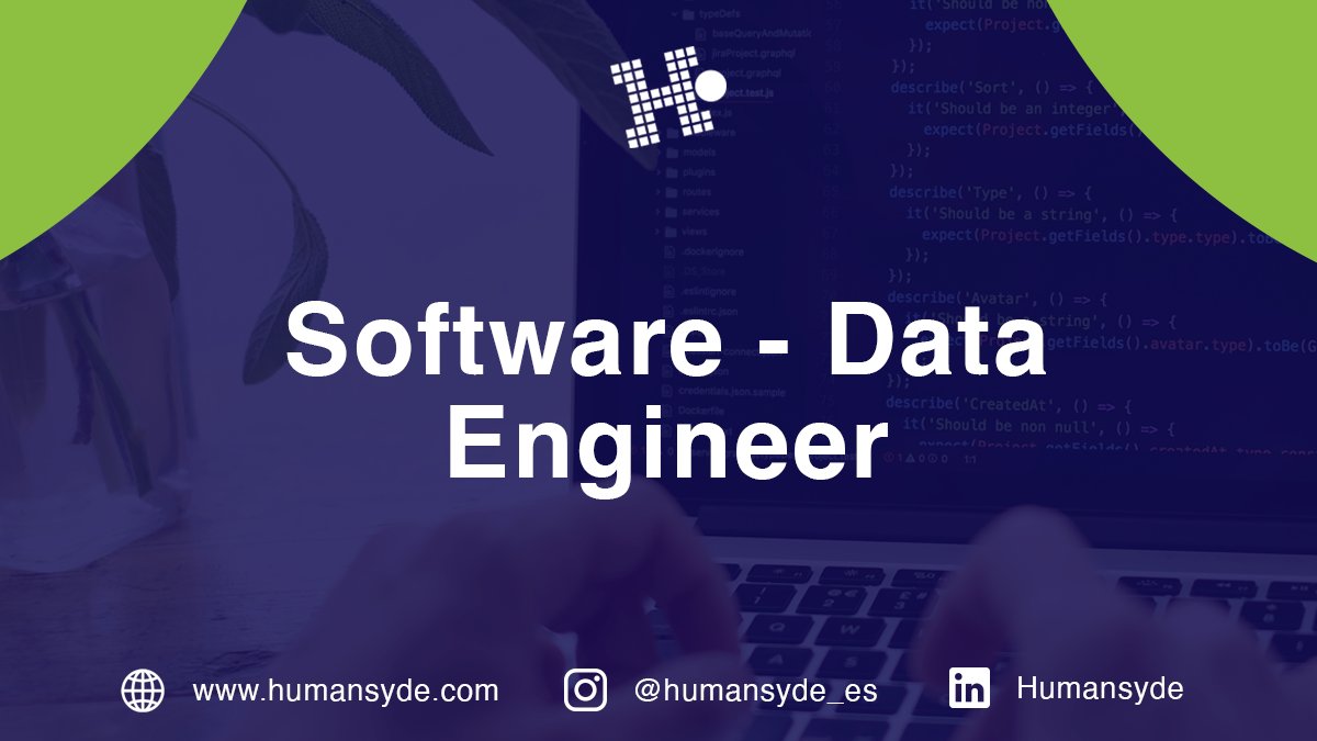 humansyde's tweet photo. 📢 ¡Hoy es lunes de #OfertaDeLaSemana!: Software - data engineer 💼

📝 Consulta la descripción completa en nuestra página web: https://t.co/rCpcD93N1Z

#Humansyde #GestiónDelTalento #RRHH #Hiring https://t.co/ySa5k73dYY