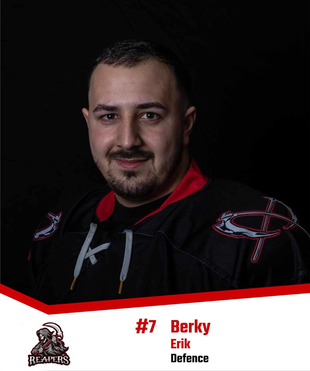 🌟 Next up in our “Meet the Team” series is the rising star, Erik Berky! 🏒 At 23, No pre-game rituals for Erik – just a dynamic spirit ready to conquer the ice! 🚀 #ErikBerky #MeetTheTeam #ChesterRoadReapers #upTheReapers #icehockey #icehockeyuk #eiha #deesideicerink