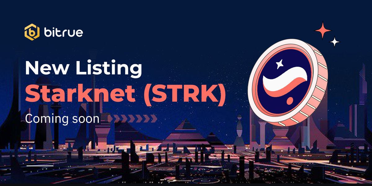 🔥 New listing $STRK is coming to #Bitrue Spot. @Starknet 🔹 Deposits open now (ERC20 & Mainnet support) 🔹 STRK/USDT Trading: Open upon sufficient deposit 👉 Details: support.bitrue.com/hc/en-001/arti…