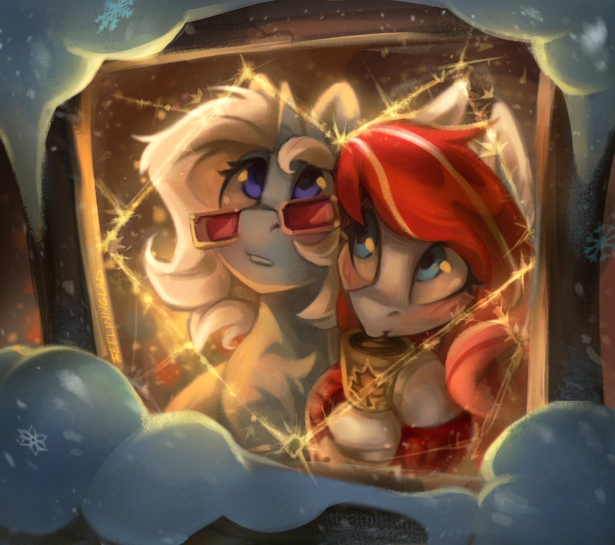 feelinnglad's tweet photo. Precious mares for @TheePonySlayer 💙❤️
#mlp #art #brony https://t.co/fOF87VnoI2