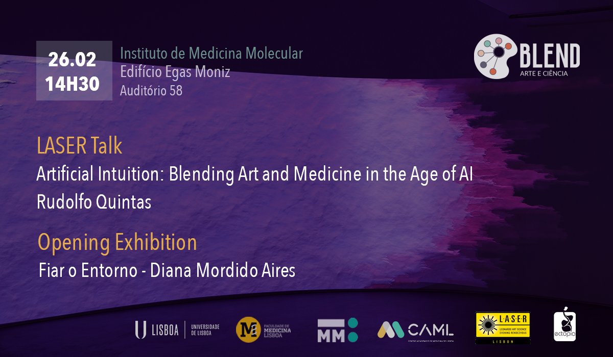 IstarsFMUL's tweet photo. 🤩Don't miss this exciting talk about #art and #medicine in the age of #AI! 
We'll be waiting for you on 26/02 at 14:30 in aud 58, Egas Moniz building @IMMolecular @medicina_lisboa 

Read more 👉 https://t.co/qEnYCeGhLl https://t.co/rGtKTlGQHw