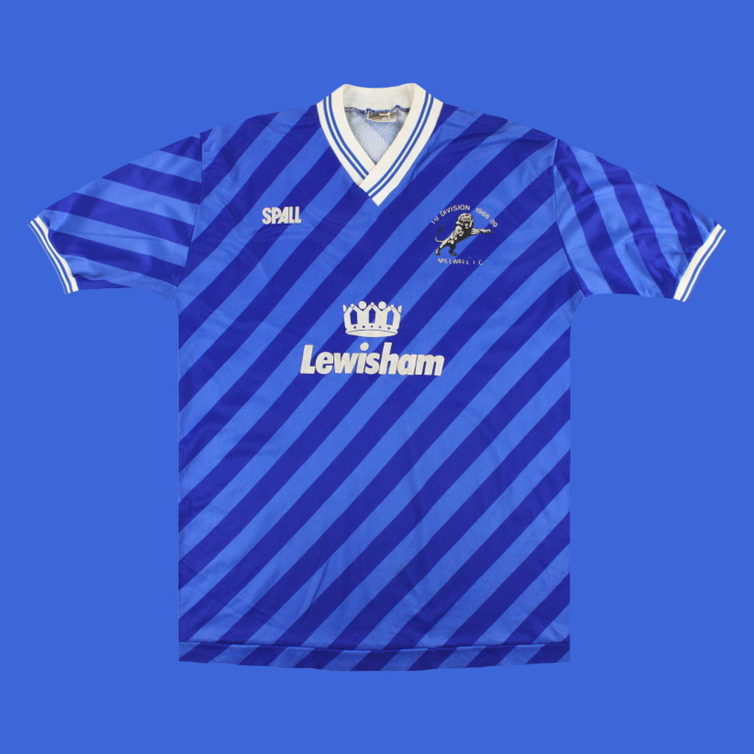 Millwall FC 1988-89 Home Shirt 🔵 Should we, @MillwallFC fans? 😏 #Spall | #RetroFootball | #MillwallFC