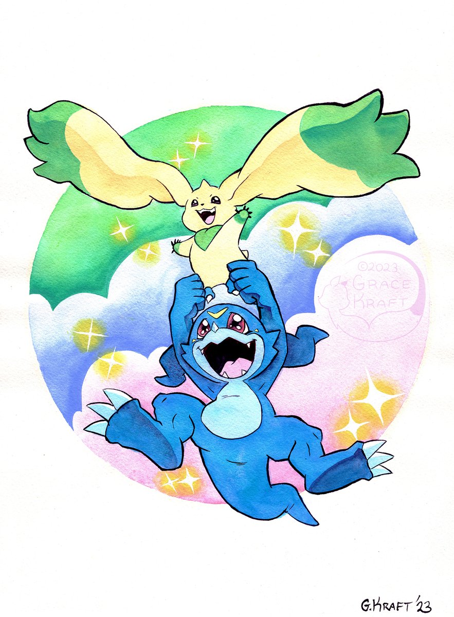 'Friends are always there for each other!'
#Digimon #デジモン 
#Terriermon #Veemon