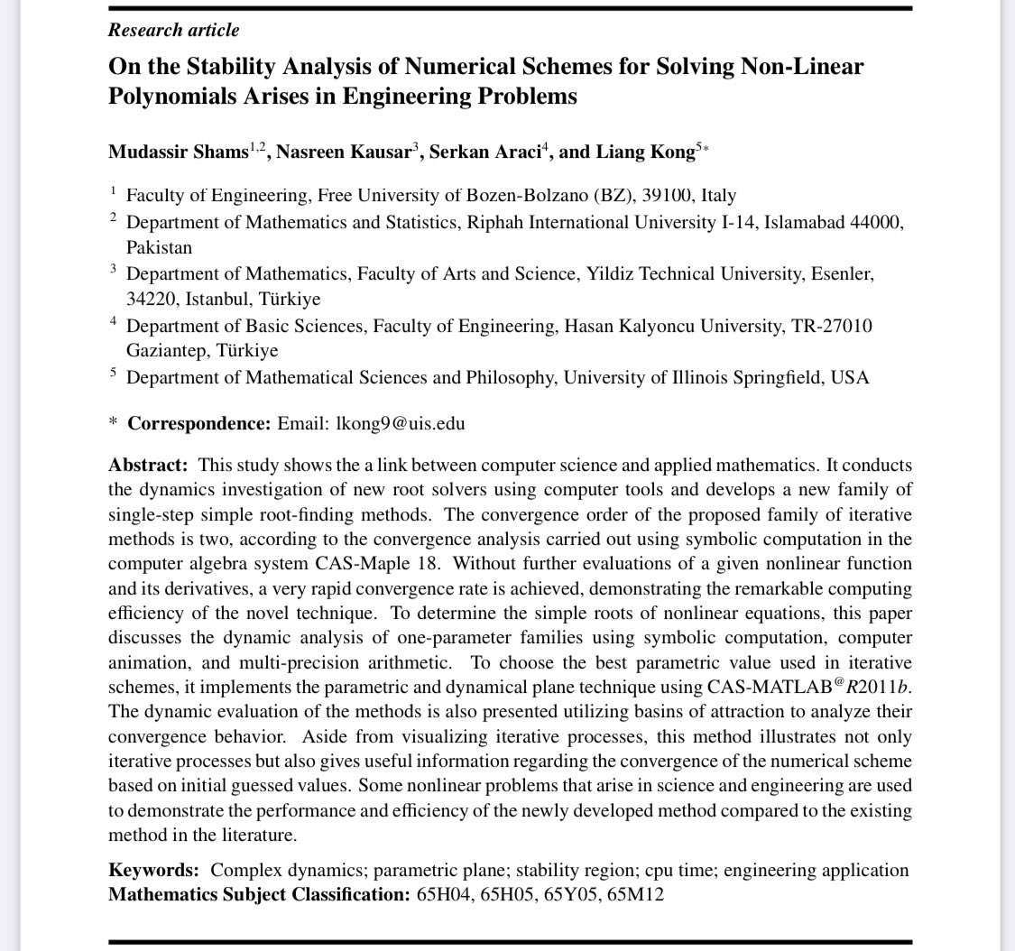 I am delighted to inform you that our paper has been accepted for publication in AIMS Mathematics, a prestigious journal ranked in the SCIE with a Q1 rating. Many thanks to all co-authors 🙏