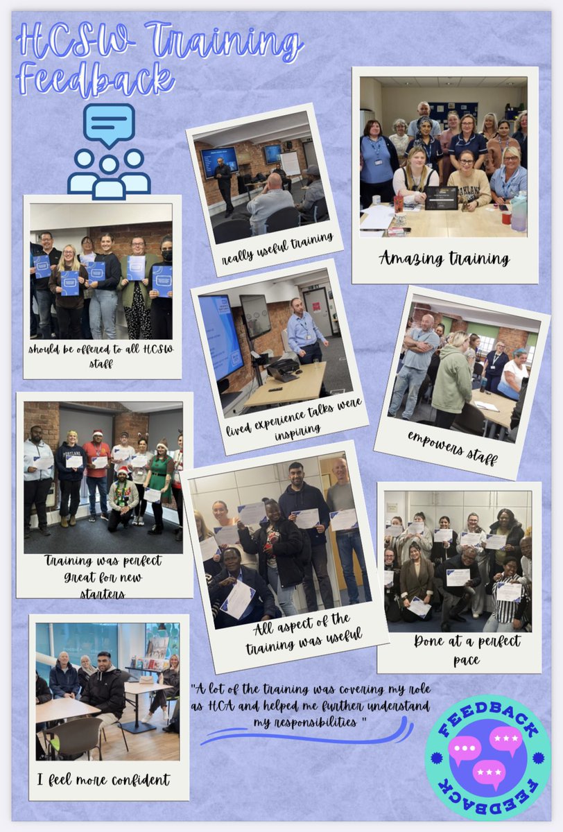 lizweldon's tweet photo. we are not training this week so are out and about visiting HCSWs in the workplace but wanted to share some of the feedback &amp; encourage you to get staff booked on via LMSX @WeAreLSCFT @GoalsOlivers @MHsaferstaffing @RebeccaLSimpson @CLHarrington19 @CharlotteNic7 @abbiedyer89 https://t.co/spTv8lAViU