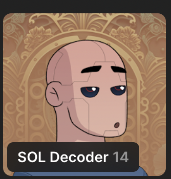 Haven't bought NFTs in a long time, but I've decided to sweep <a href="/SOL_Decoder/">SOL Decoder</a> 

Why?

I believe their farm tool could be one of the most groundbreaking tools of 2024.

I'm going to try it out today on a secondary PC and see if I can fully leverage its potential.