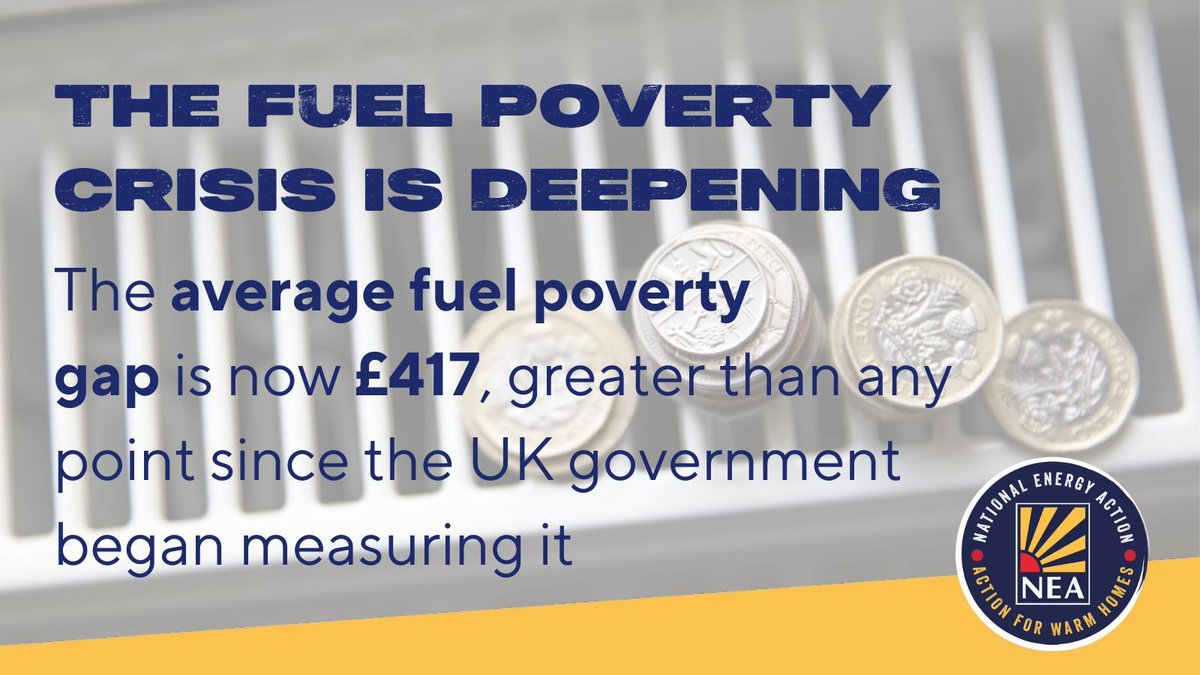 On Thursday, the government released the official #FuelPoverty statistics for England. Fuel poor households now pay on average £417 per year more for energy than if they were living in a more efficient home.