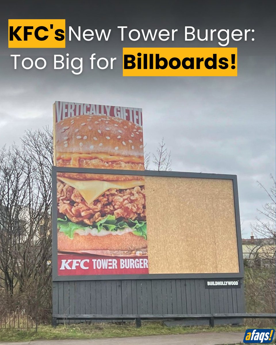 KFC recently launched their Vertically Gifted Tower Burger, which is too high to fit into a billboard.
What do you think of this ad?

Agency: Mother 

#advertising | #marketing | #creative | #creativeads | #creativity | #creativespot | #adsoftheworld | #outdooradvertising | #ooh
