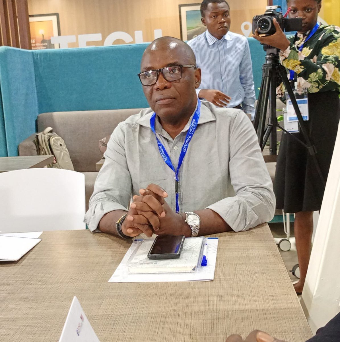Mike Asukwo <a href="/Asukwoeb/">Mike Asukwo</a> at Editorial Cartooning Workshop organized by <a href="/PMF_punch/">Punch Media Foundation</a>  and <a href="/USinNigeria/">U.S. Mission Nigeria</a>