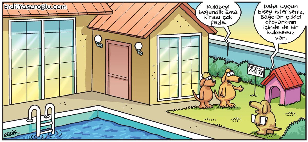 Yüksek kiralar hepimizin derdi 😅
.
#komikaze #karikatür #komik #mizah #erdil #erdilyasaroglu #kira #köpek #emlakçı #kulübe