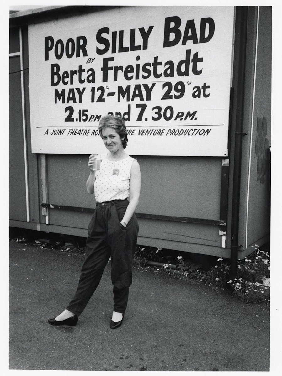 🧵Berta Freistadt MA (1942 – 2009) was lesbian-feminist playwright, stage director, novelist, teacher and performance poet.

[Ref_no: BF/P/11] 

#lgbtqhistory #lgbtqhistorymonth #theatre #queertheatre #bertafreistadt #theatrearchive #archive