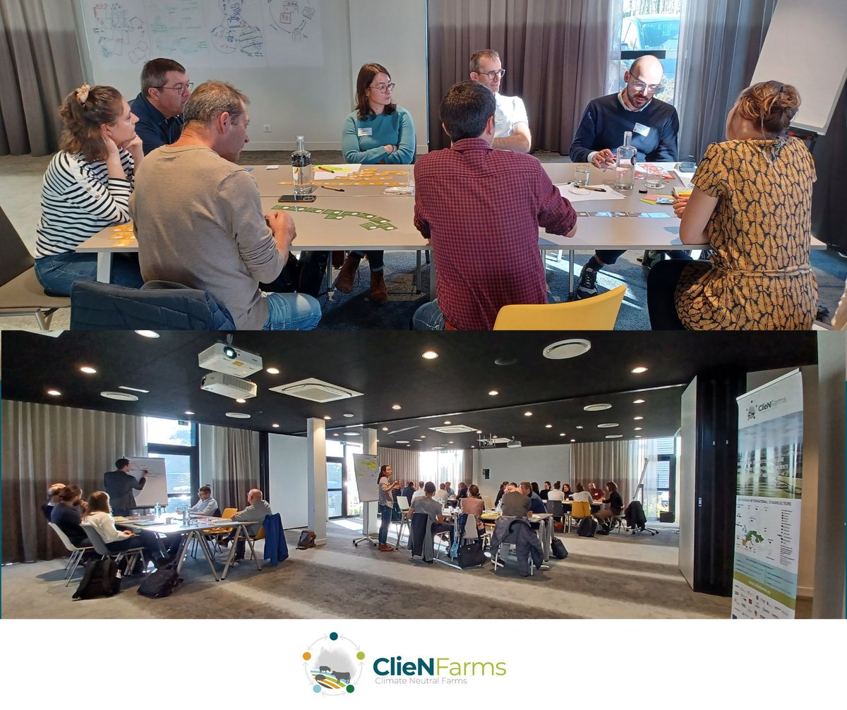 On November 7th, the #FrenchDairyI3S organized its Creative Arena in Rennes! 30 participants participated in a workshop with the aim of imagining a #carbonneutral dairy farm and identifying levers for improvement. Learn more about #ClieNFarms here 👉 buff.ly/3SF02iX