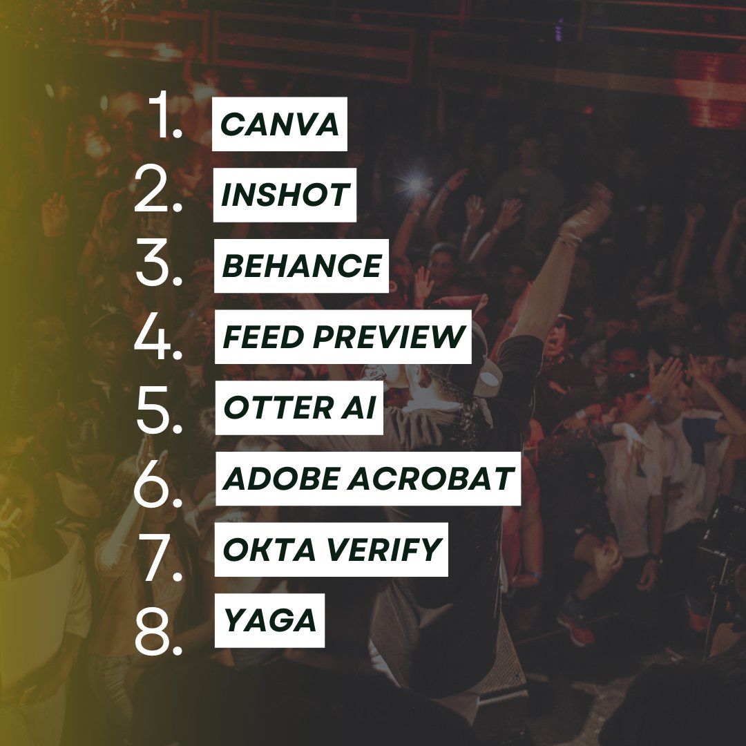 One thing about us? We'll never gatekeep nice things!

We've compiled a few apps we find useful for creatives and entrepreneurs alike. Check the list below 👇🏾
We unpack them a bit more on our IG post so you can peep the details here, too: instagram.com/p/C3hlQrWt93x/…
#MusicUnscripted