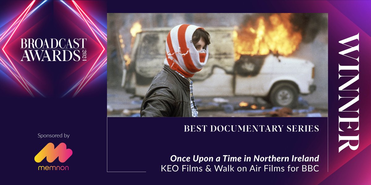 Congratulations to the winner of Best Documentary Series, sponsored by <a href="/Memnon_Archive/">Memnon</a>, Once Upon a Time in Northern Ireland, <a href="/KEOfilms/">KEO films</a> &amp; <a href="/woafilms/">Walk On Air Films</a> for <a href="/BBC/">BBC</a>.

See full winners details at: bit.ly/BA2024Winners #BA2024