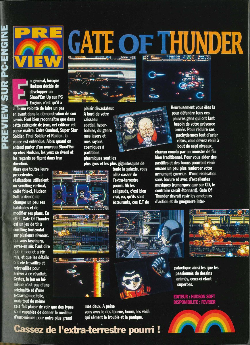 AllmightoFranky's tweet photo. #Nostalgeek,on poursuit le feuilletage du #Joypad 5 de février 92!On continue dans les Previews avec #Wimbledon et #Darius2 sur #MasterSystem,#TurboOutrun sur la #Megadrive et #GateOfThunder sur #PCengine!! 1/5 https://t.co/qCeJfYsSm3