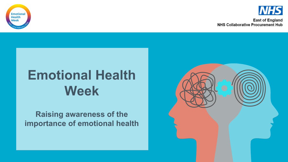 This week is Emotional Health Week, where we are raising awareness of the importance of emotional health. Support and resources are available from @NHSEngland on how to manage your health and wellbeing: bit.ly/3T2d7CL. Our emotional health is a priority.