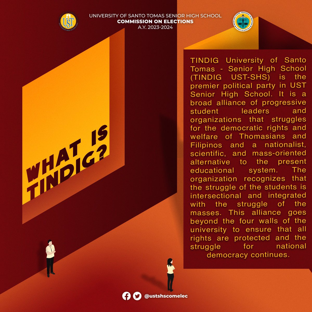 UST SHS COMELEC tweet media