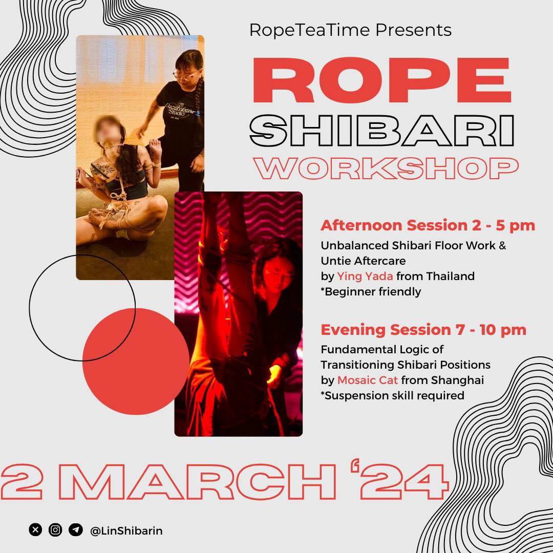 I will be starting a trip to Malaysia and Thailand, 29th Feb to 4th March in Kuala Lumpur. From the 6th to the 11th of March I will be going to Bangkok.
Anyone who likes shibari in KL or BKK is welcome to connect with me.❤️

2/29-4吉隆坡

3/6-11 曼谷 https://t.co/arzO4eAtbJ