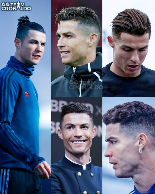 TOP 5 Cristiano Ronaldo Hairstyles - Best Football Players Haircuts -  YouTube