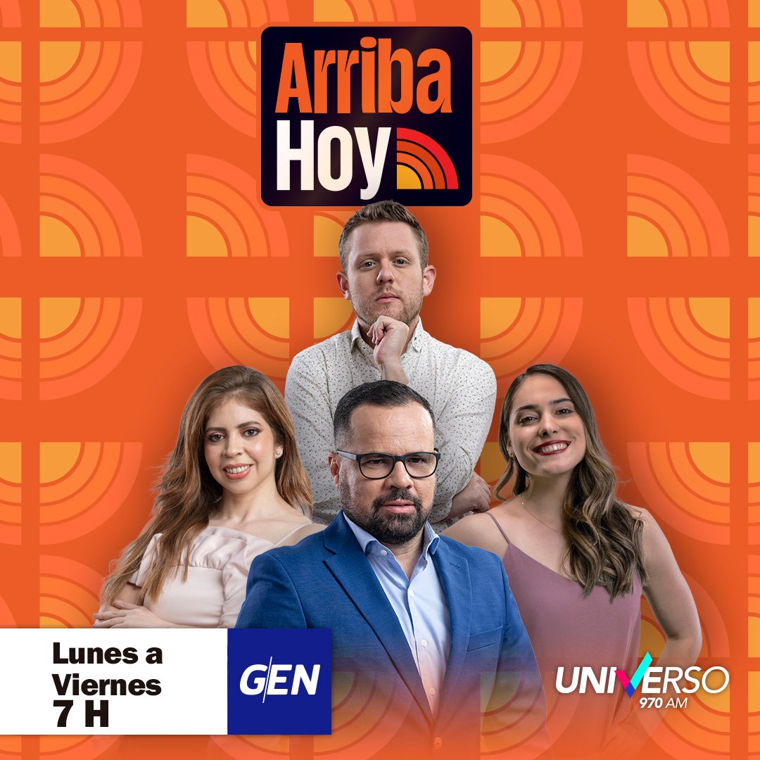 AL AIRE‼️   

Arranca la edición lunes de #ArribaHoy☀️con una cargada agenda informativa y la mejor propuesta para entretener la mañana.

Te acompañan ⤵️

🎙️ <a href="/jtorresromero/">Jorge Torres Romero</a> <a href="/cinthia_mora/">Cinthia Mora</a> <a href="/seballano/">Sebastian Llano</a> <a href="/isabellaolcese/">Isa Olcese</a>

📺 <a href="/SomosGEN/">GEN</a>
📻 #Universo970AM