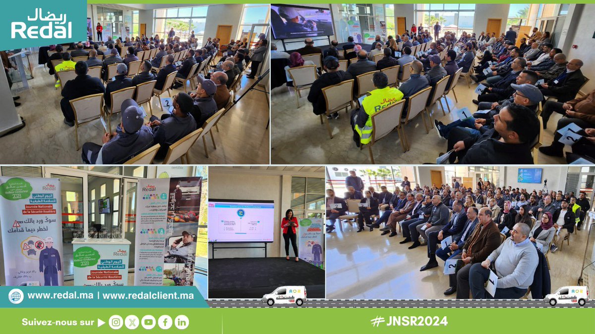 #EnDirect du complexe de dépollution de Salé, nous célébrons la #JournéeNationaleDeLaSécuritéRoutière
🚦Pour préserver nos vies et celles des autres, adoptons les bons comportements, promouvons une conduite responsable &amp; restons prudents
La sécurité routière, une affaire de tous!