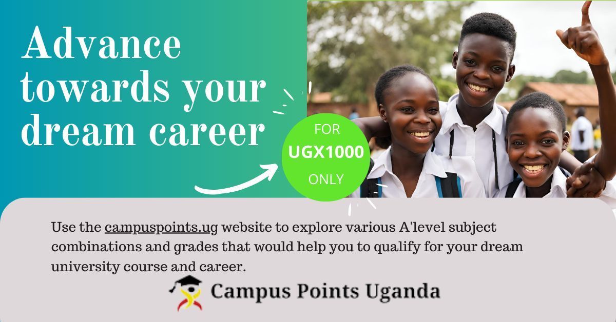 Unlock the door to your dream university course and future career by visiting Campuspoints.ug today. #UCE #UgandaCertificateofEducation #CareerGuidance #Education