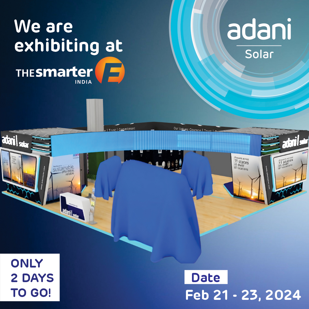 AdaniSolar's tweet photo. We are excited for upcoming Intersolar India Expo 2024
Adani Solar will be exhibiting at The smarter E India (@IndiaIntersolar) at the Helipad Exhibition Center in GandhiNagar.
We cordially invite you to join and visit us at our booth D-101 in Hall 1.
#intersolarindia #intersolarexpo #GetSUNplugged #AdaniSolar