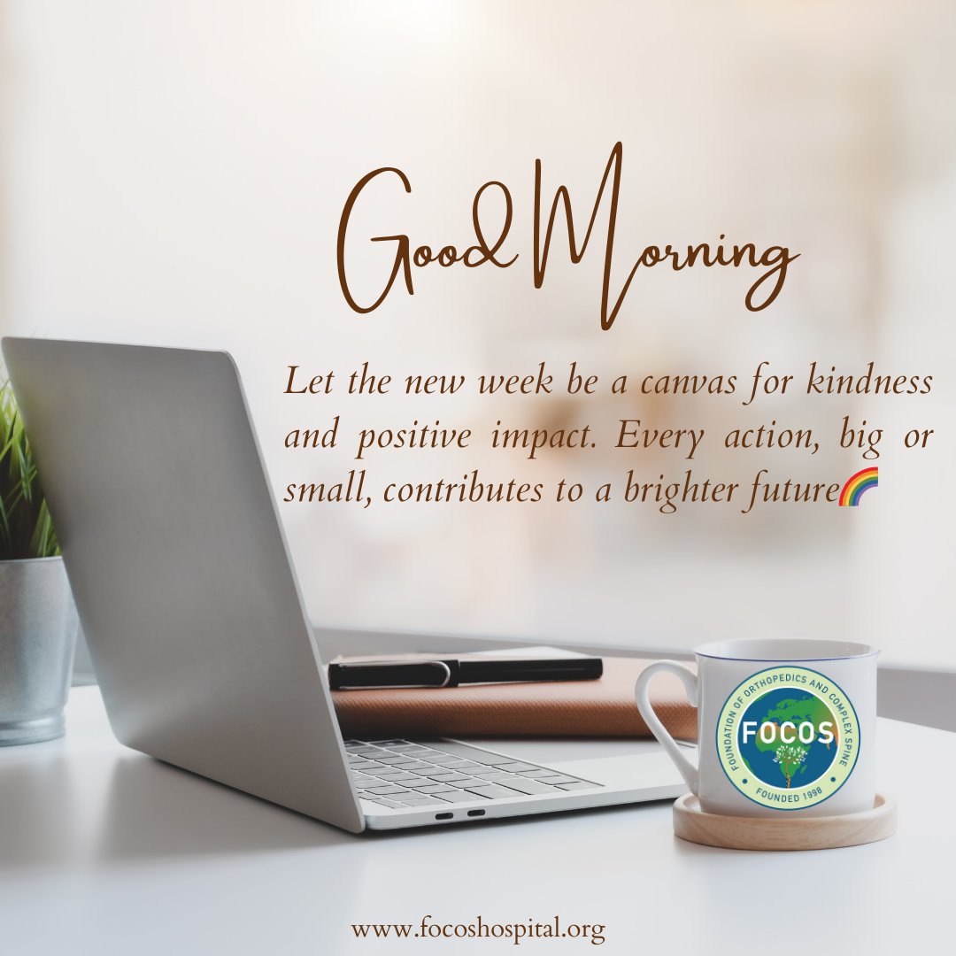 It's a new week to be Great!
#FOCOSCares 
#MondayMotivation
#NewWeekJourney
#MondayMood