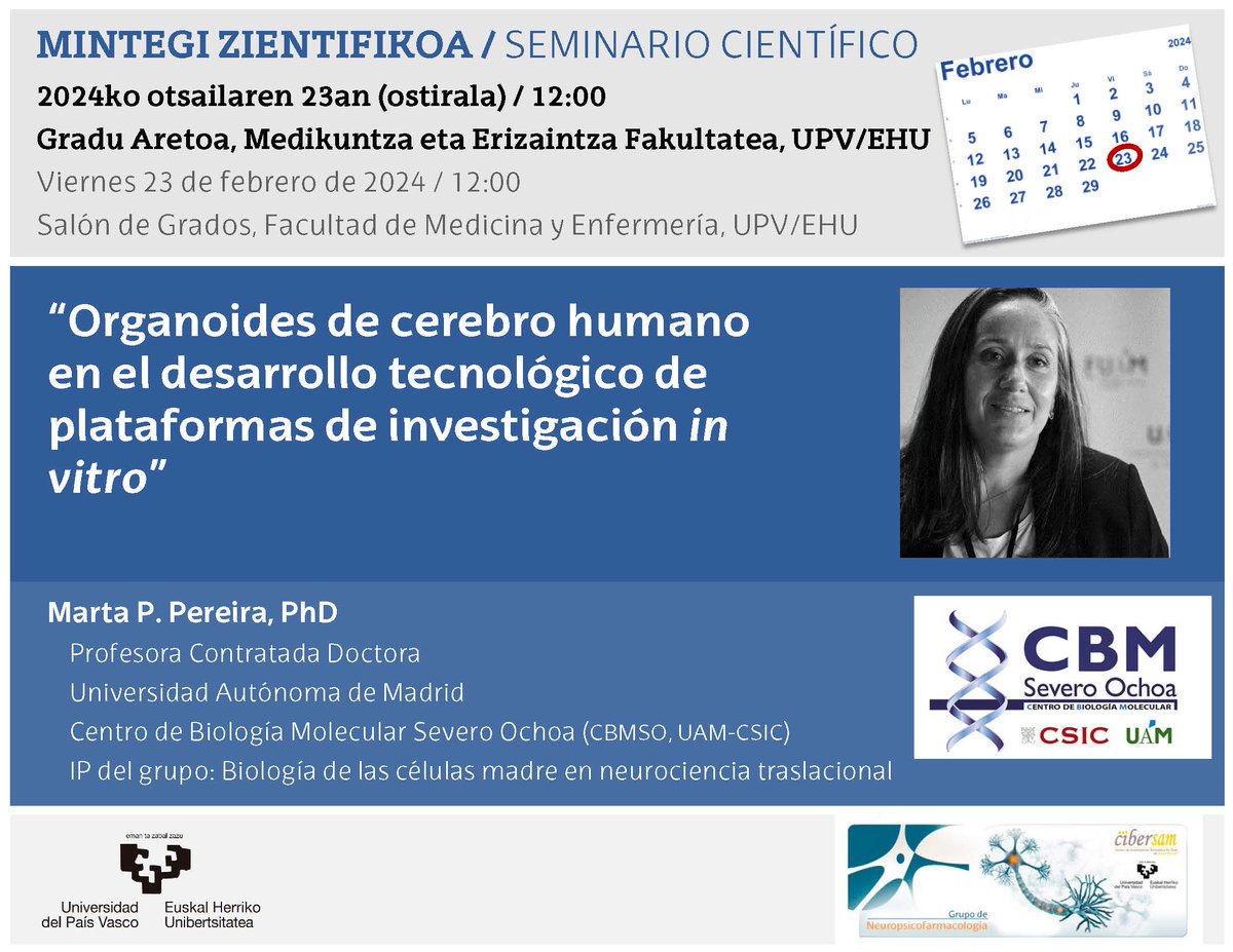 Neuropsychopharmacology (UPV/EHU) tweet media