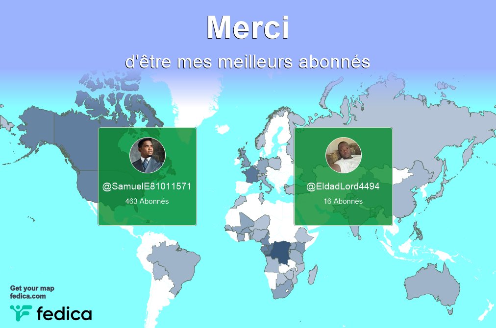 Un merci spécial à mes meilleurs nouveaux abonnés cette semaine <a href="/SamuelE81011571/">Samuel Eto'o Fils Officiel</a>, <a href="/EldadLord4494/">Eldad Lord</a>