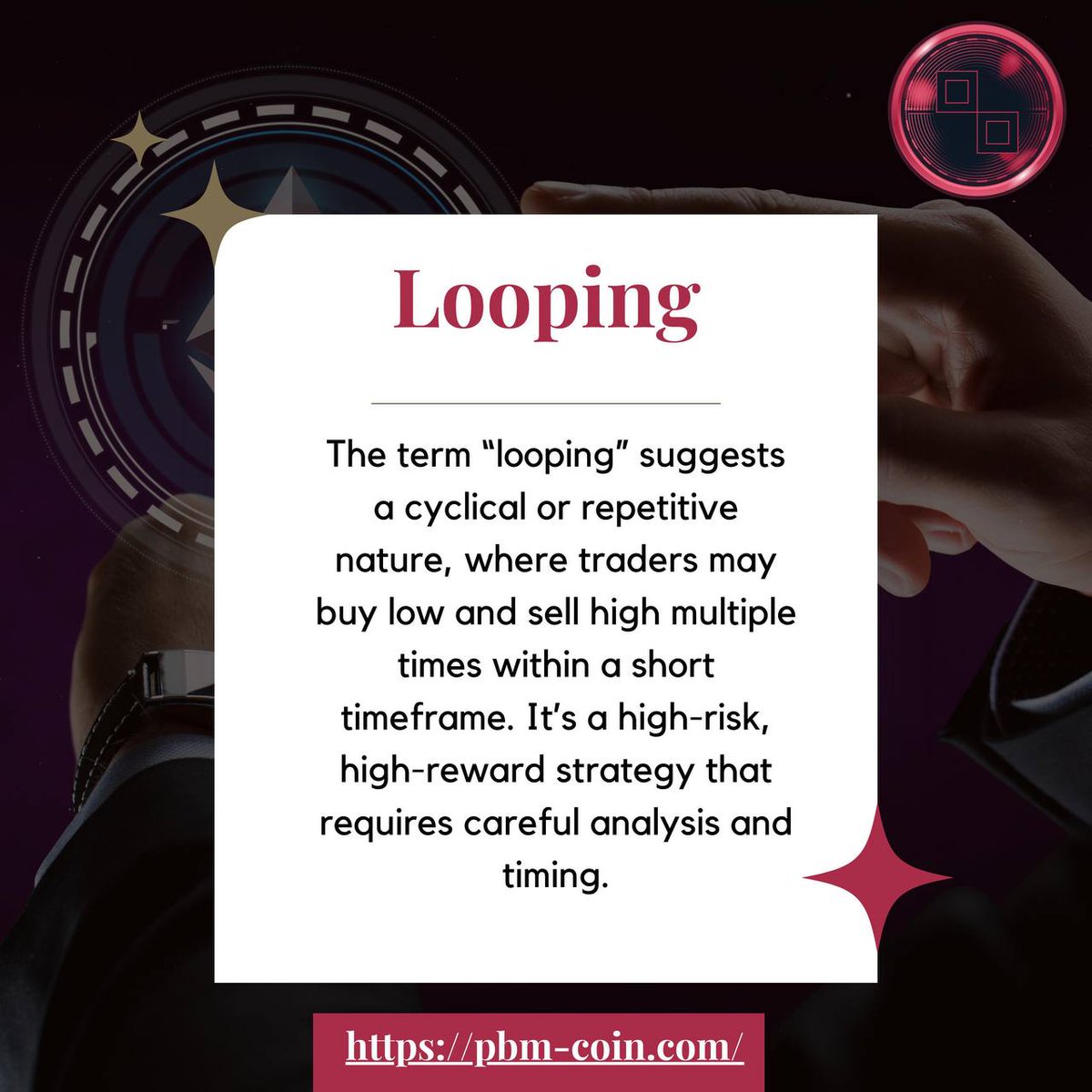 PBMCoin's tweet photo. Dive into the crypto loop and redefine wealth.

#PBMCoin #CryptoCurrency #CryptoLooping #Ethereum #BlockchainTechnology #Money #Wealth https://t.co/kcBk1vAkEc