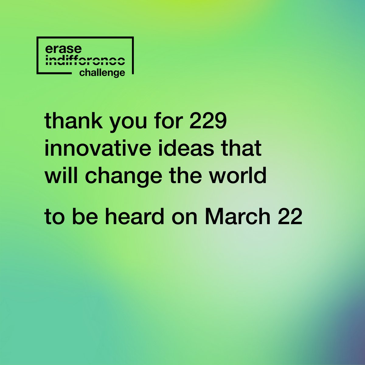Today we want to tell you one thing - thank you! We received 229 great ideas in this year's edition of EIC. We are happy that so many people, initiatives and orgs want to change the world with us. 

We will carefully read and evaluate each application now. We'll be back in March.