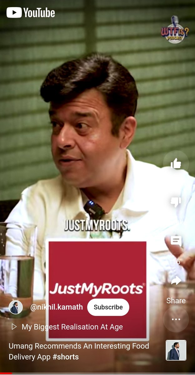 Mr Umang Bedi shared an honest review about JustMyRoots!😇

Tap to see- bit.ly/49lIvSa

<a href="/UmangBedi2/">Umang Bedi</a> 
<a href="/nikhilkamathcio/">Nikhil Kamath</a>