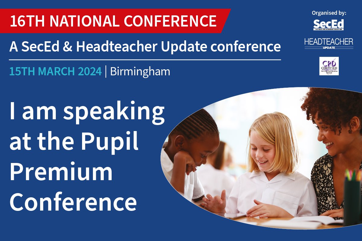 SeanHarris_NE's tweet photo. Have you signed up to the national #PupilPremium conference yet?

Join me @teesvalleyed et al to think about educational #disadvantage and what we can do about it together.

@SecEd_Education @mj_bromley 

#Place #TVEd #Midlands #Tees #Poverty #FSM #SecEd #Ofsted #Research https://t.co/eCUeVO50YB