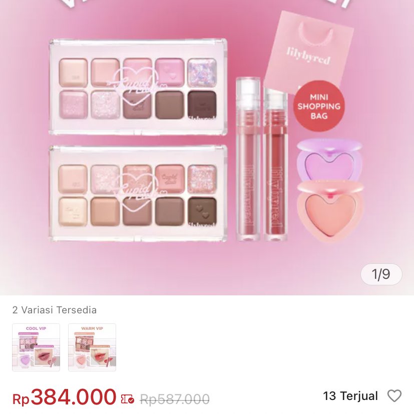 ❗️Promo ❗️

Lilybyred set eyeshadow + lip tint + blush

shope.ee/1AyCha0qt1

T. Makeup korea warm cool tone worth it murah